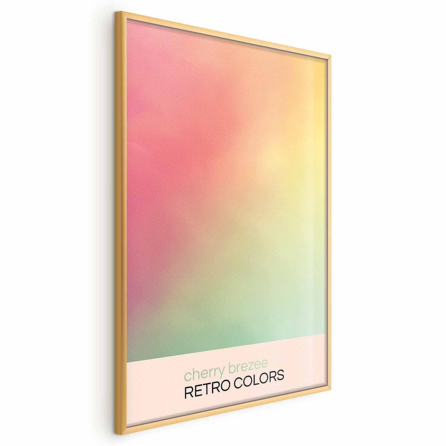 Poster - Cherry Breeze - Pastel Gradient in Soft, Retro Colors