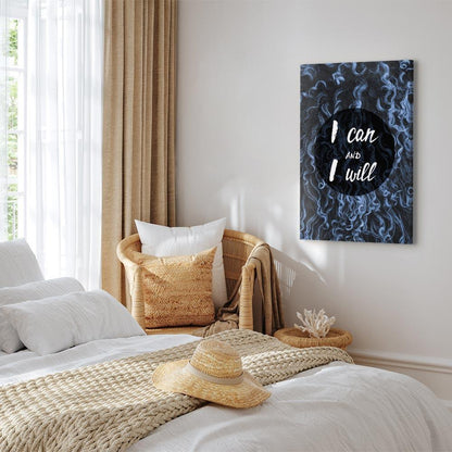 Leinwandbild - I Can and I Will (1 Part) Vertical