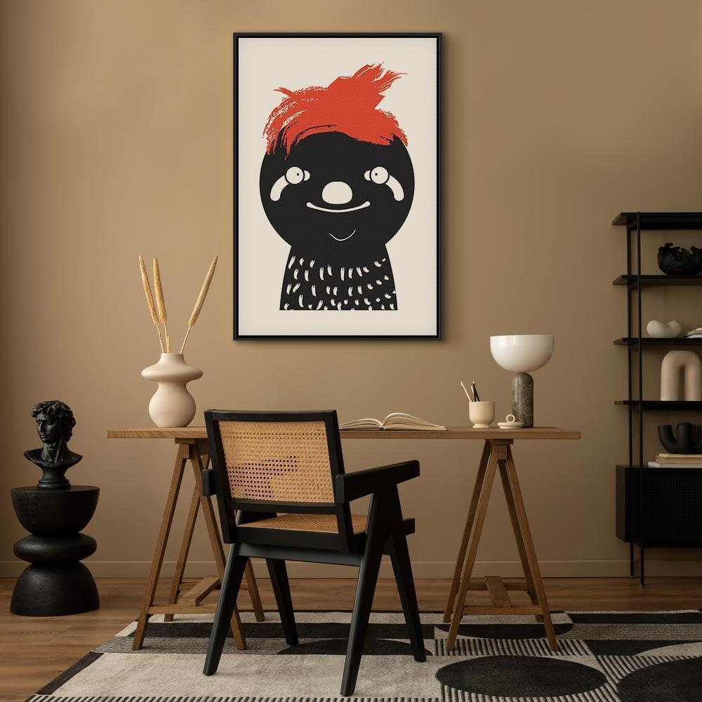 Leinwandbild - Crazy Sloth (1 Part) Vertical