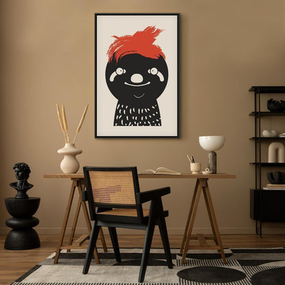 Leinwandbild - Crazy Sloth (1 Part) Vertical