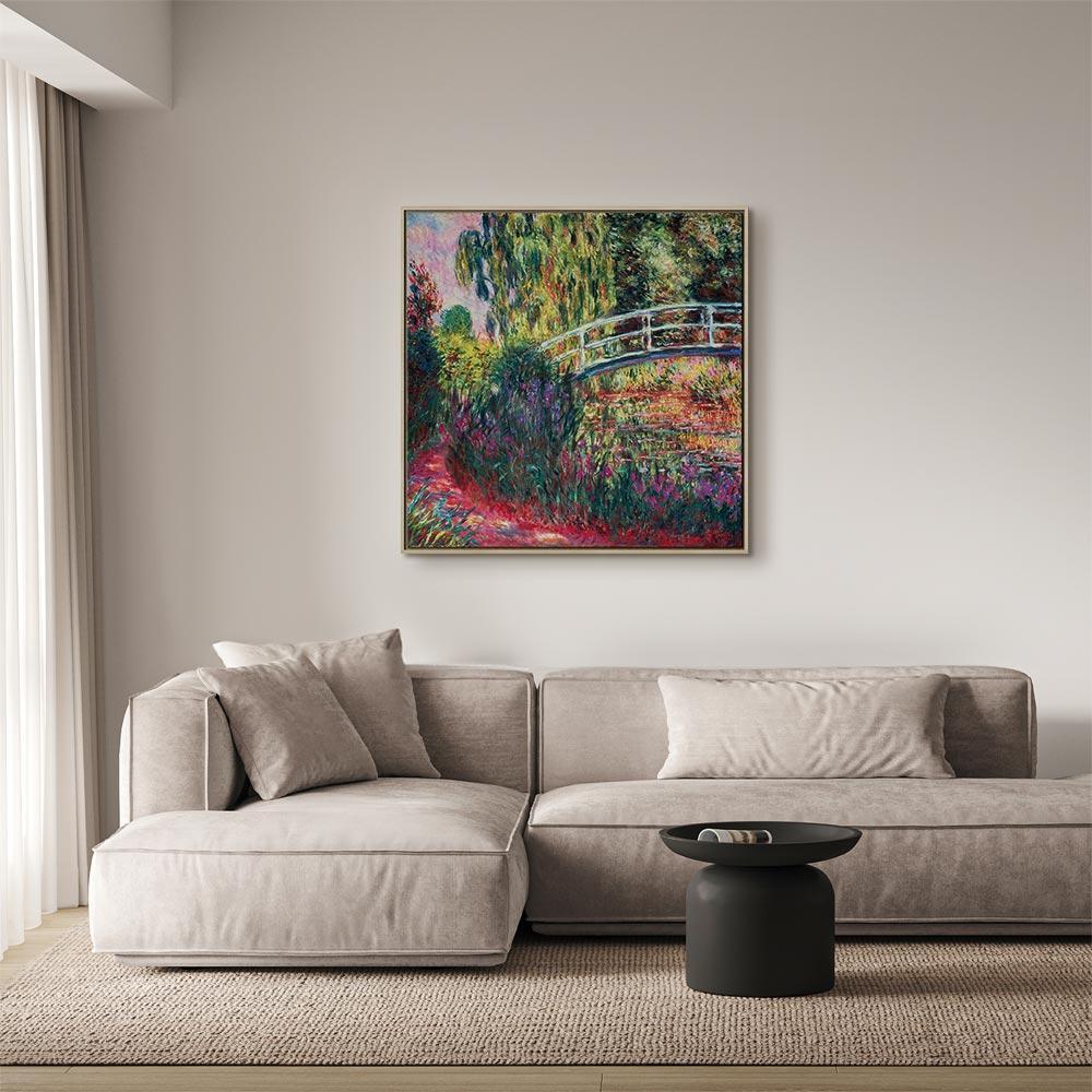 Leinwandbild - Claude Monet – The Japanese Footbridge