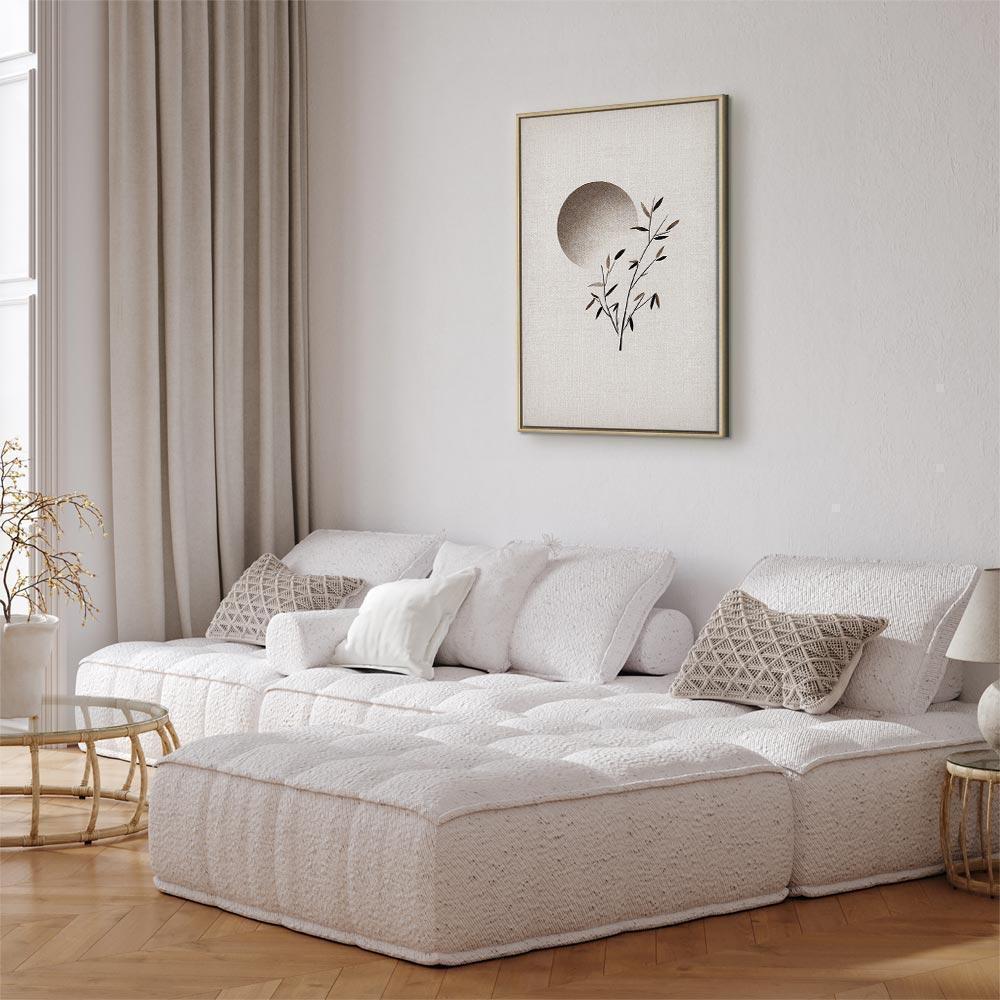 Leinwandbild - Eastern Minimalism (1 Part) Vertical