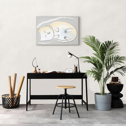 Leinwandbild - Sleepy Kitty (1 Part) Vertical