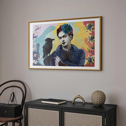 Poster „Totemische Frida“ – Farbenfrohes Kunstmotiv