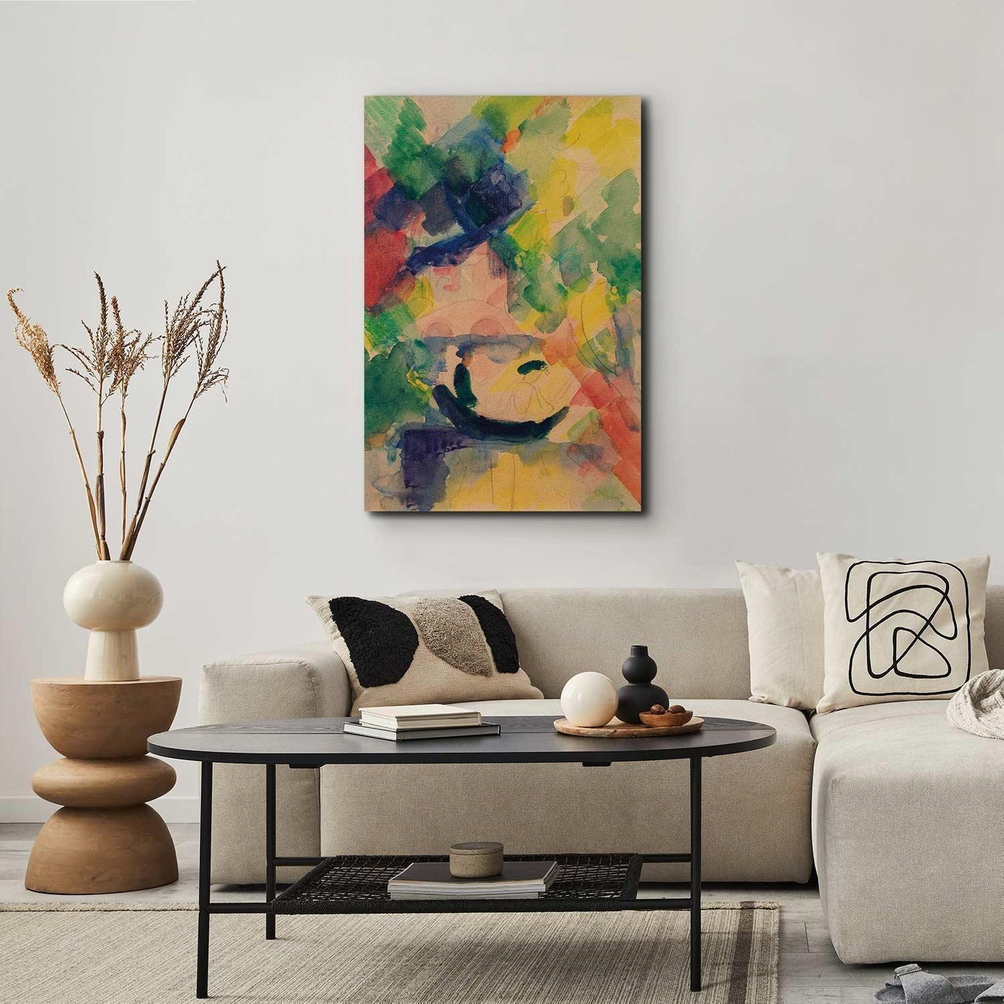 Leinwandbild - Paar im Nachen (August Macke) Artgeist