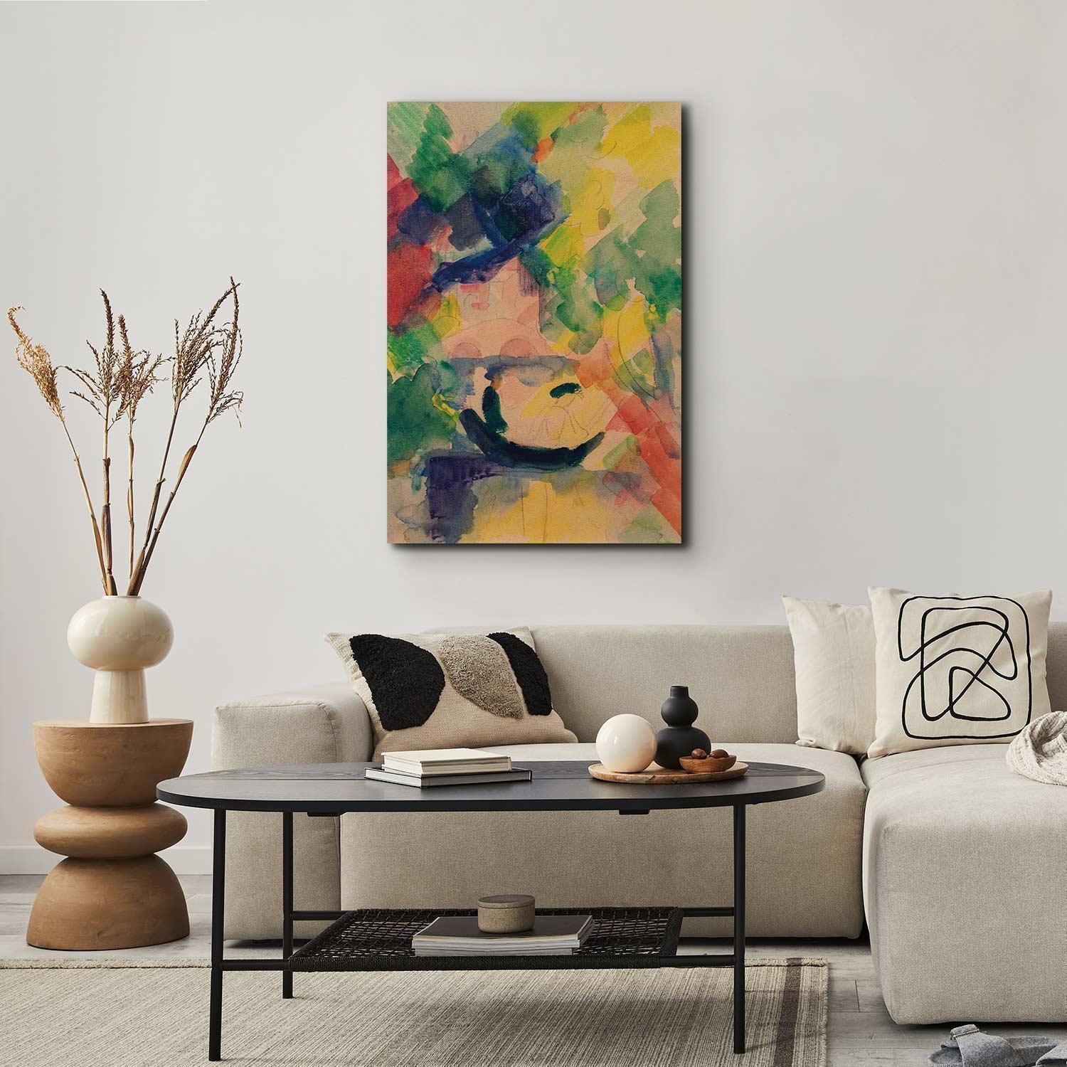 Leinwandbild - Paar im Nachen (August Macke) Artgeist
