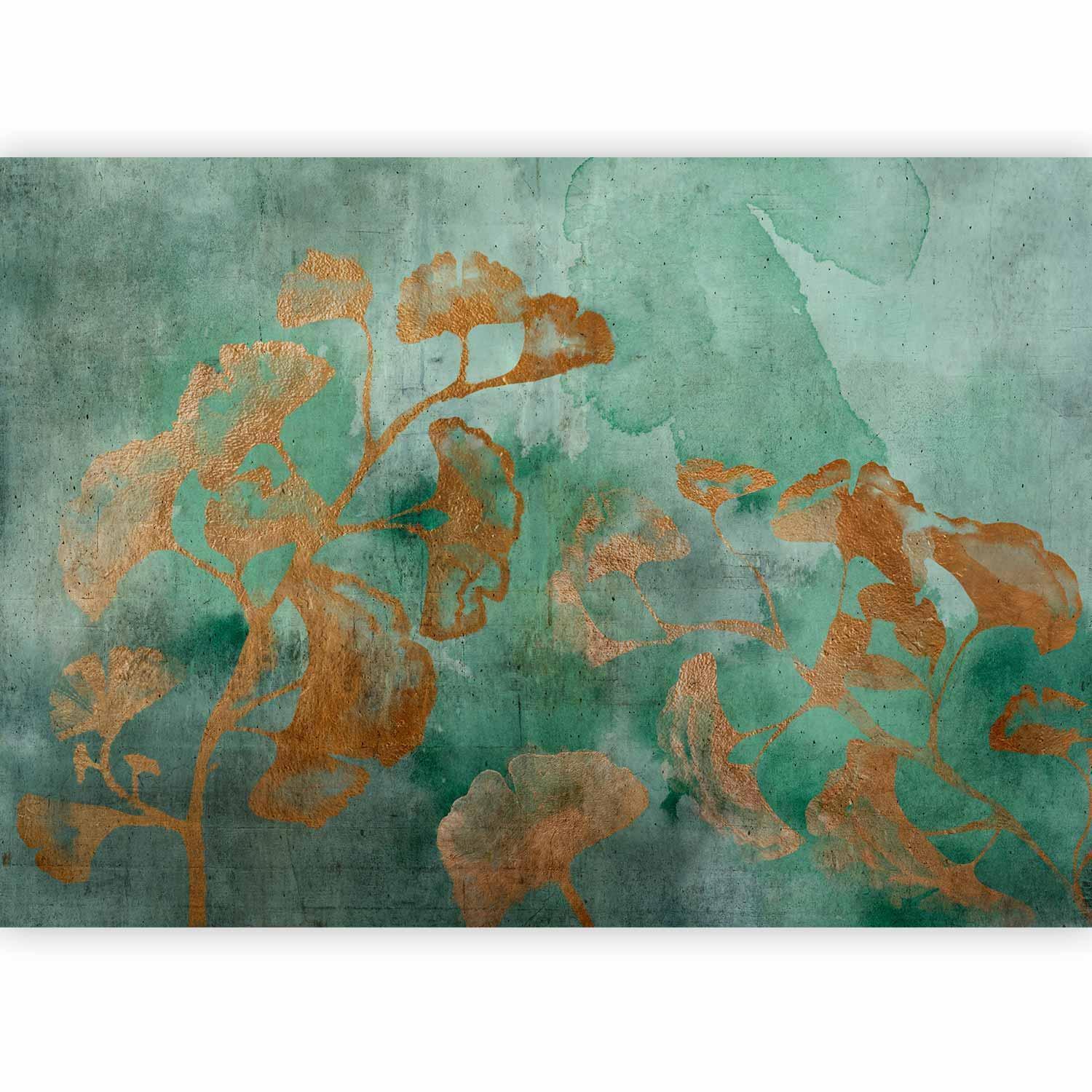 Fototapete - Copper Ginkgo Artgeist