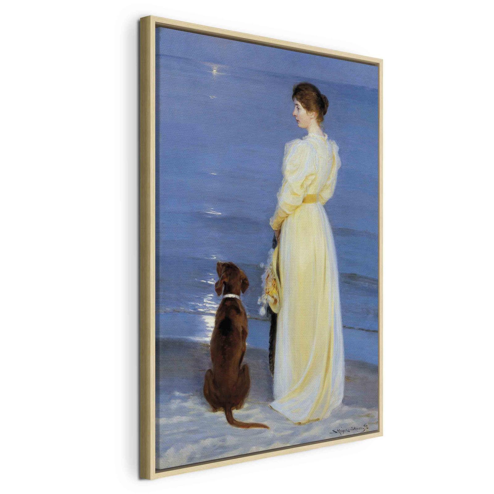 Leinwandbild - Summer Evening in Skagen Artgeist