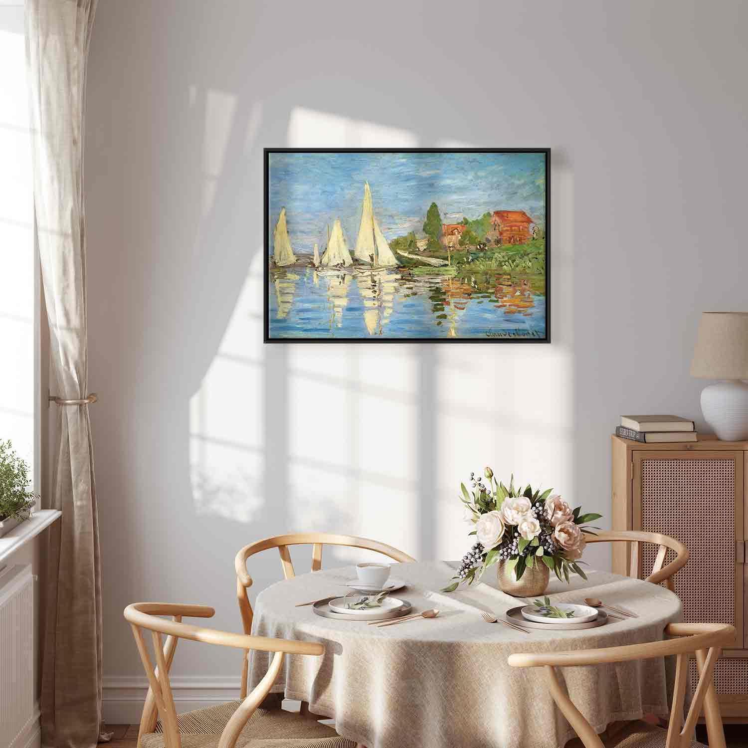 Leinwandbild - Regatta in Argenteuil Artgeist