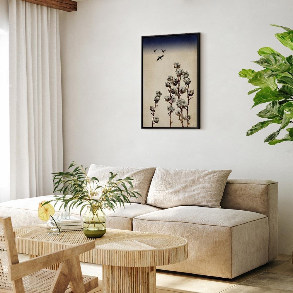 Leinwandbild - Cotton Branches (1 Part) Vertical