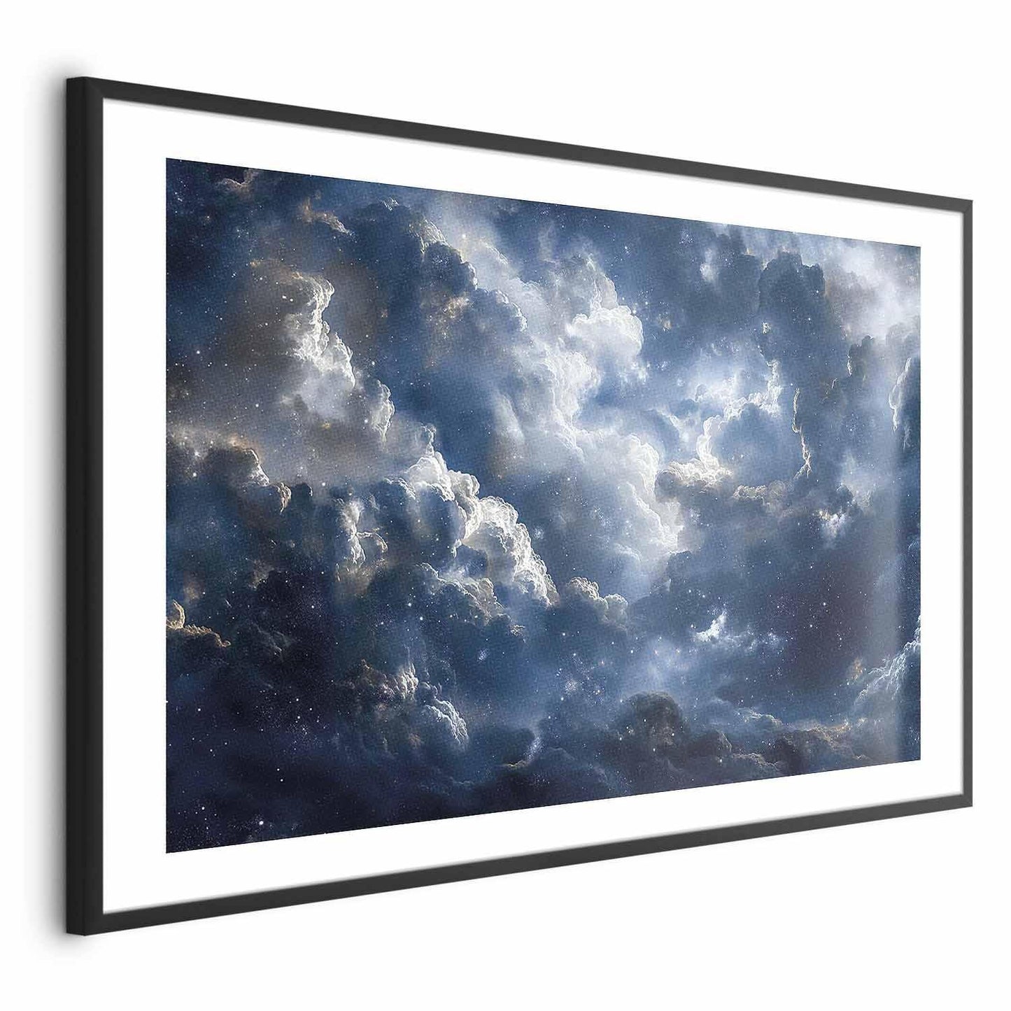 Poster - Astronomical Wonders: Clouds and Stars in Harmonious Union