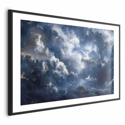 Poster - Astronomical Wonders: Clouds and Stars in Harmonious Union