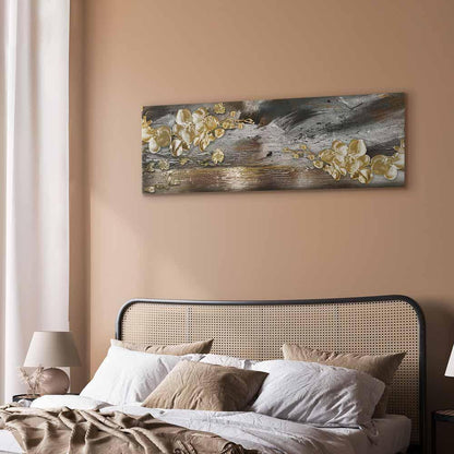 Leinwandbild - Golden Garden (1 Part) Narrow