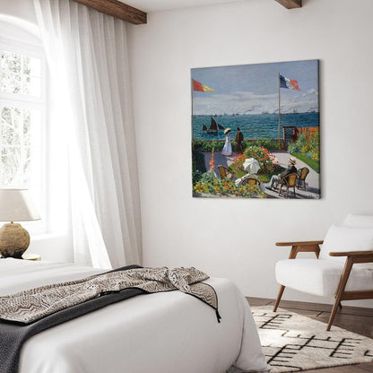 Leinwandbild - Claude Monet – Terrace at Sainte-Adresse