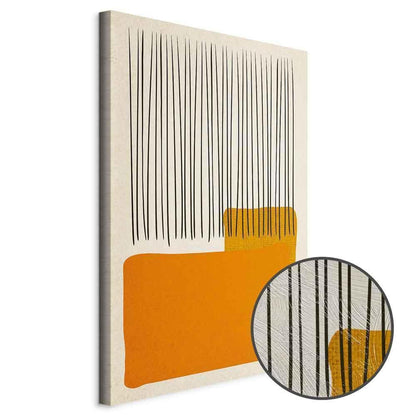 Leinwandbild - Rain on the Beach (1 Part) Vertical