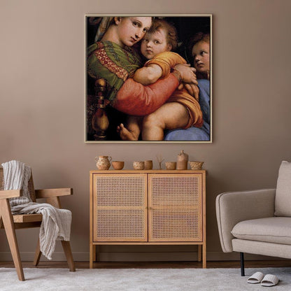 Leinwandbild - Rafael Santi – Madonna on a Chair