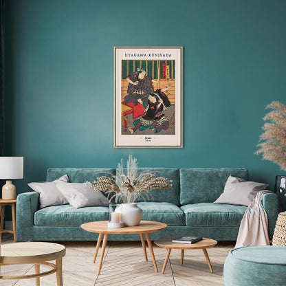 Leinwandbild - Woodcut (1 Part) Vertical