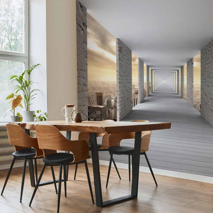 Fototapete 3D Architektur Himmel – Moderne Perspektive mit Tiefeneffekt