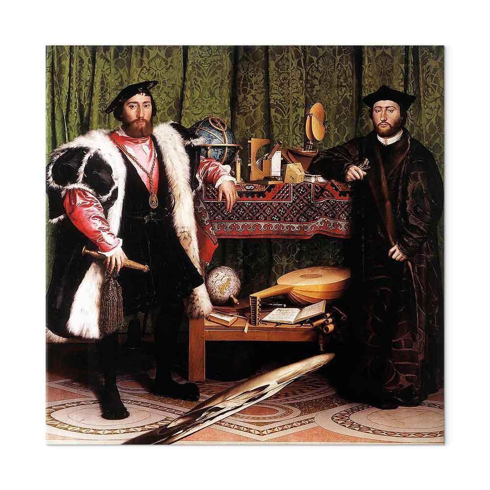 Leinwandbild - Hans Holbein the Younger – Ambassadors