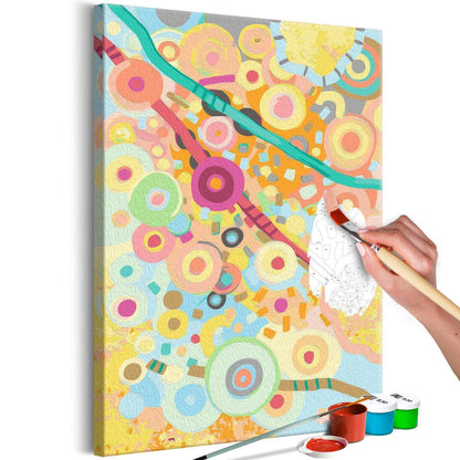 Kunstset – Bunte Kreise (Malen nach Zahlen)