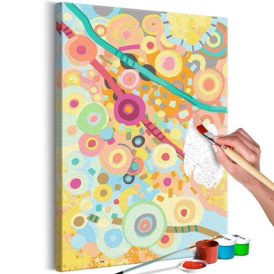 Kunstset – Bunte Kreise (Malen nach Zahlen)