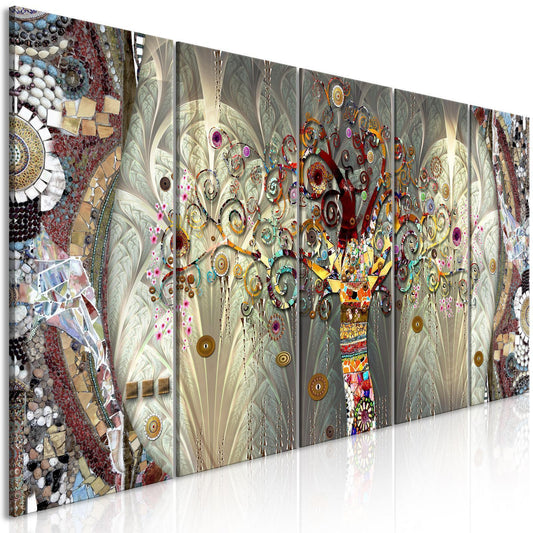 Leinwandbild - Tree of Life (5 Parts) Narrow Artgeist