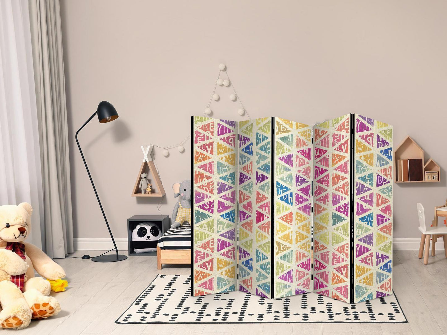 Paravent - Letters nad Triangles II Artgeist