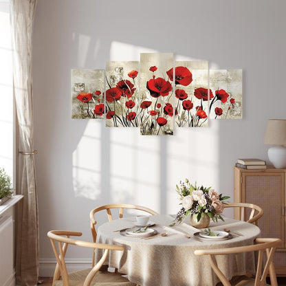 Leinwandbild - Scarlet Field