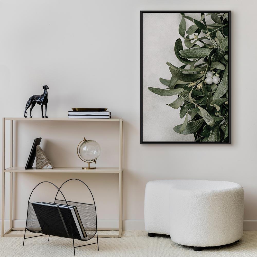 Leinwandbild - Christmas Mistletoe (1 Part) Vertical