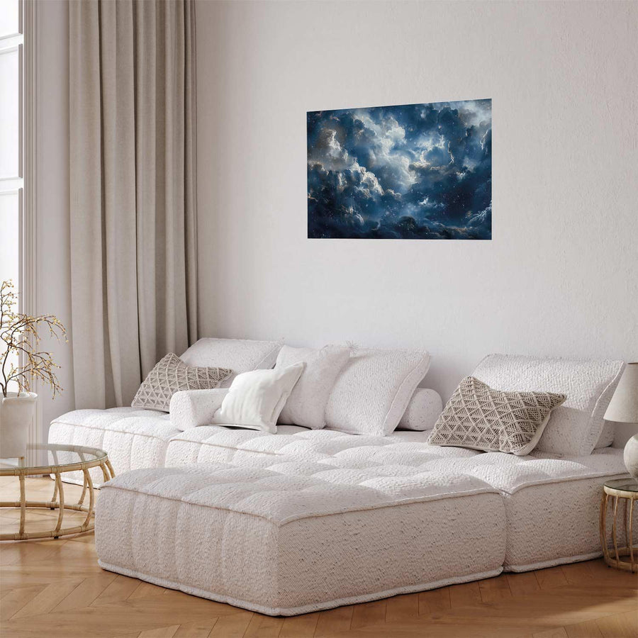 Poster - Astronomical Wonders: Clouds and Stars in Harmonious Union Artgeist