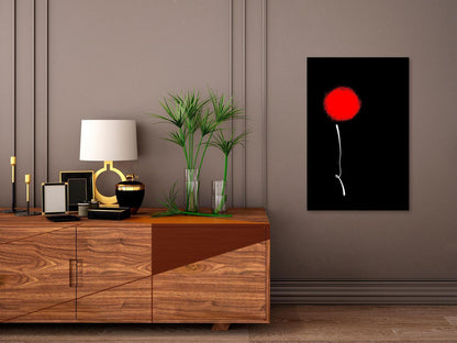 Leinwandbild - Minimalist Flower (1 Part) Vertical Artgeist