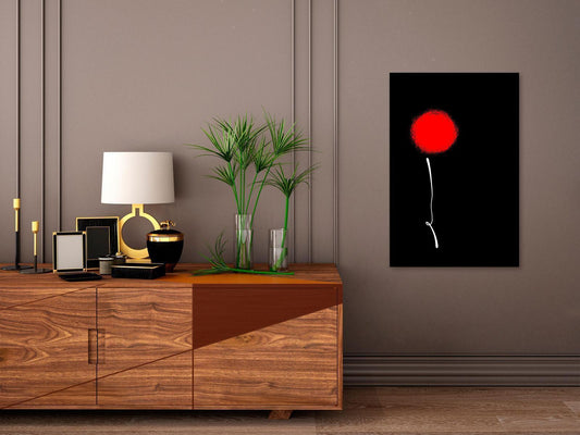 Leinwandbild - Minimalist Flower (1 Part) Vertical Artgeist