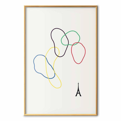 Poster - Colorful Circles - digital graphic - minimalism