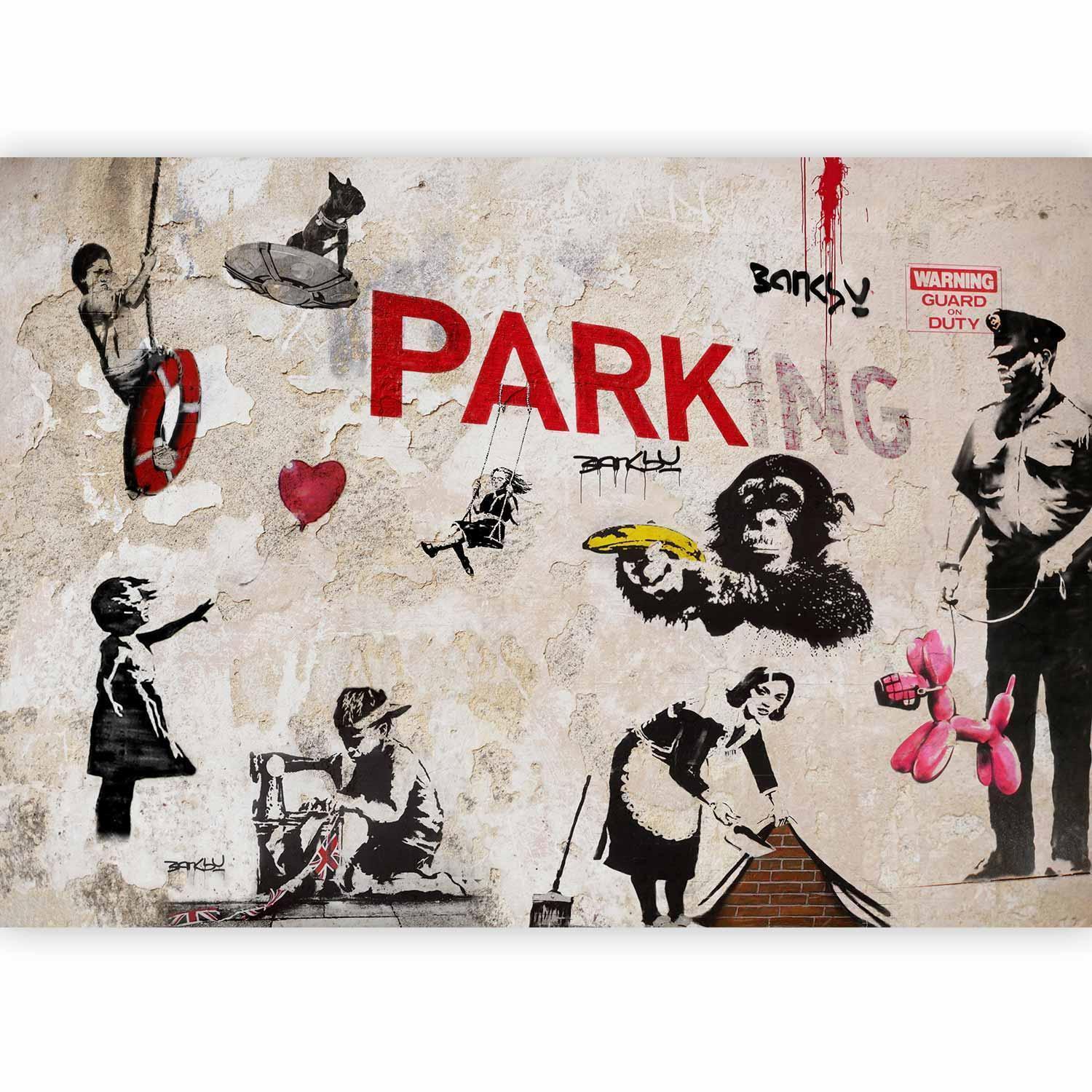 Fototapete - [Banksy] Graffiti Collage Artgeist