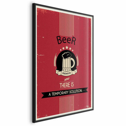 Poster Premium Beer – Vintage-Werbung mit Bier-Charme