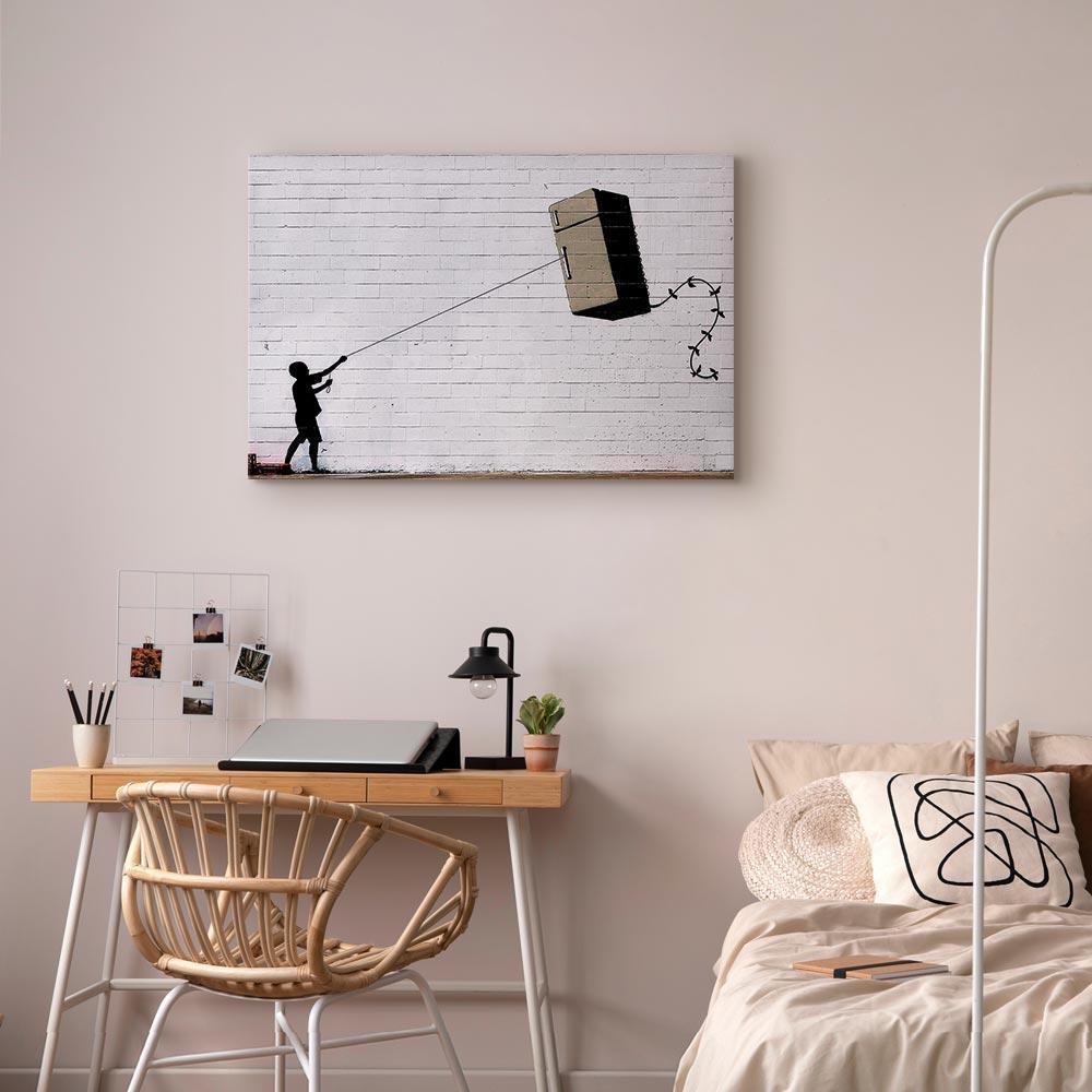 Leinwandbild - Flying Fridge (1 Part) Wide