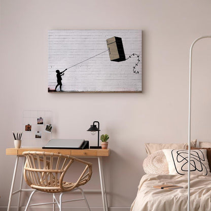 Leinwandbild - Flying Fridge (1 Part) Wide