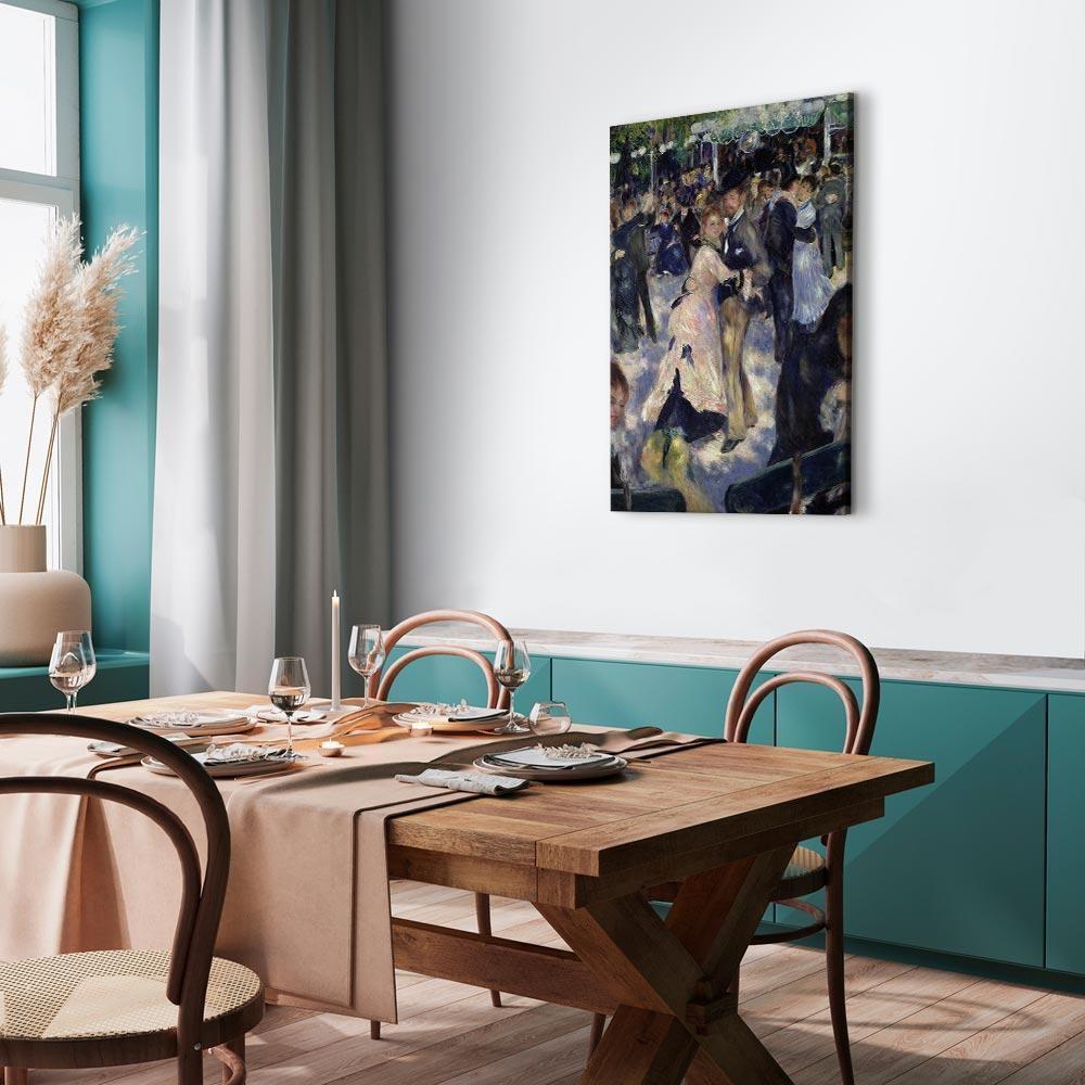 Leinwandbild - Pierre-Auguste Renoir – Le Moulin de la Galette, detail of the dancers