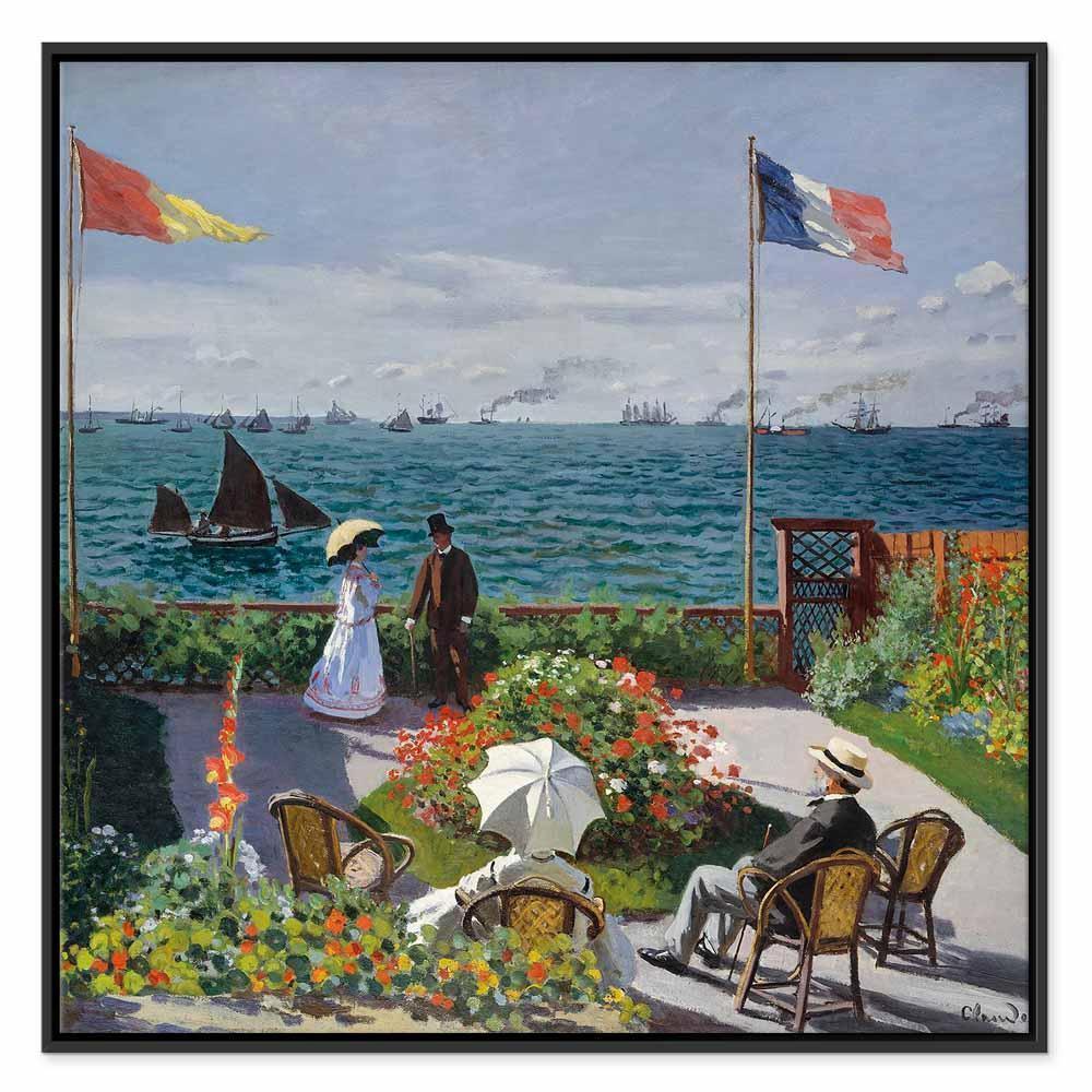 Leinwandbild - Claude Monet – Terrace at Sainte-Adresse