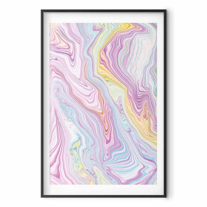 Poster - Colorful Dream - abstract shapes in pastel shades