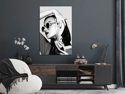 Leinwandbild - Stylish Lady (1 Part) Vertical Artgeist