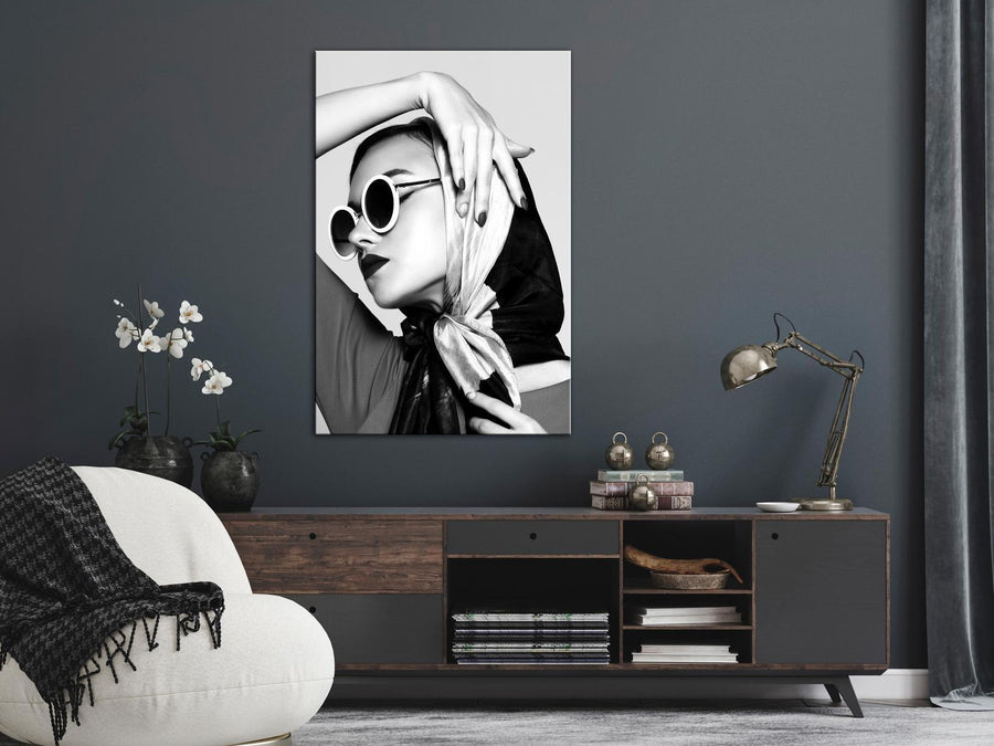 Leinwandbild - Stylish Lady (1 Part) Vertical Artgeist