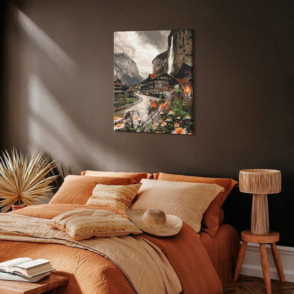 Malen nach Zahlen - Swiss town