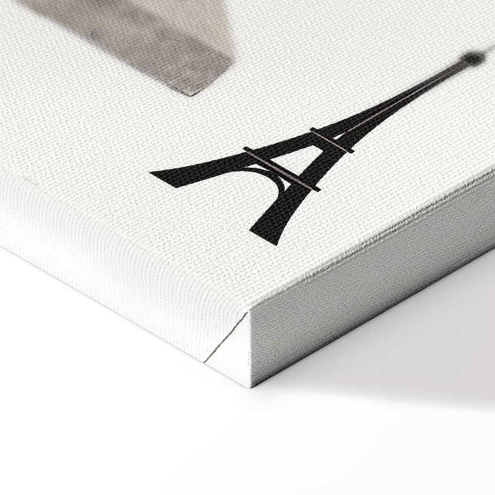 Leinwandbild - Woman With Dog - Illustration