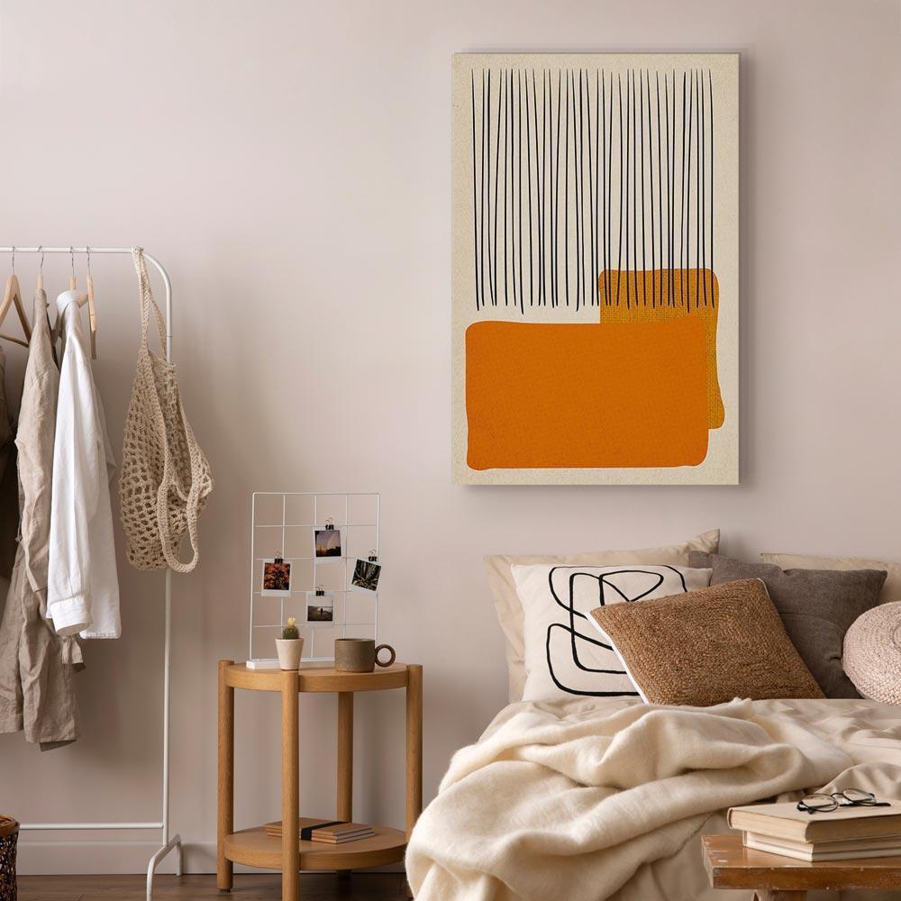 Leinwandbild - Rain on the Beach (1 Part) Vertical