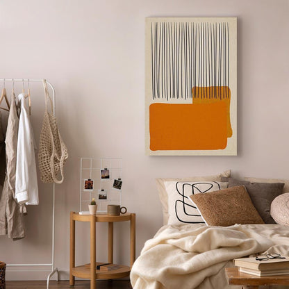 Leinwandbild - Rain on the Beach (1 Part) Vertical