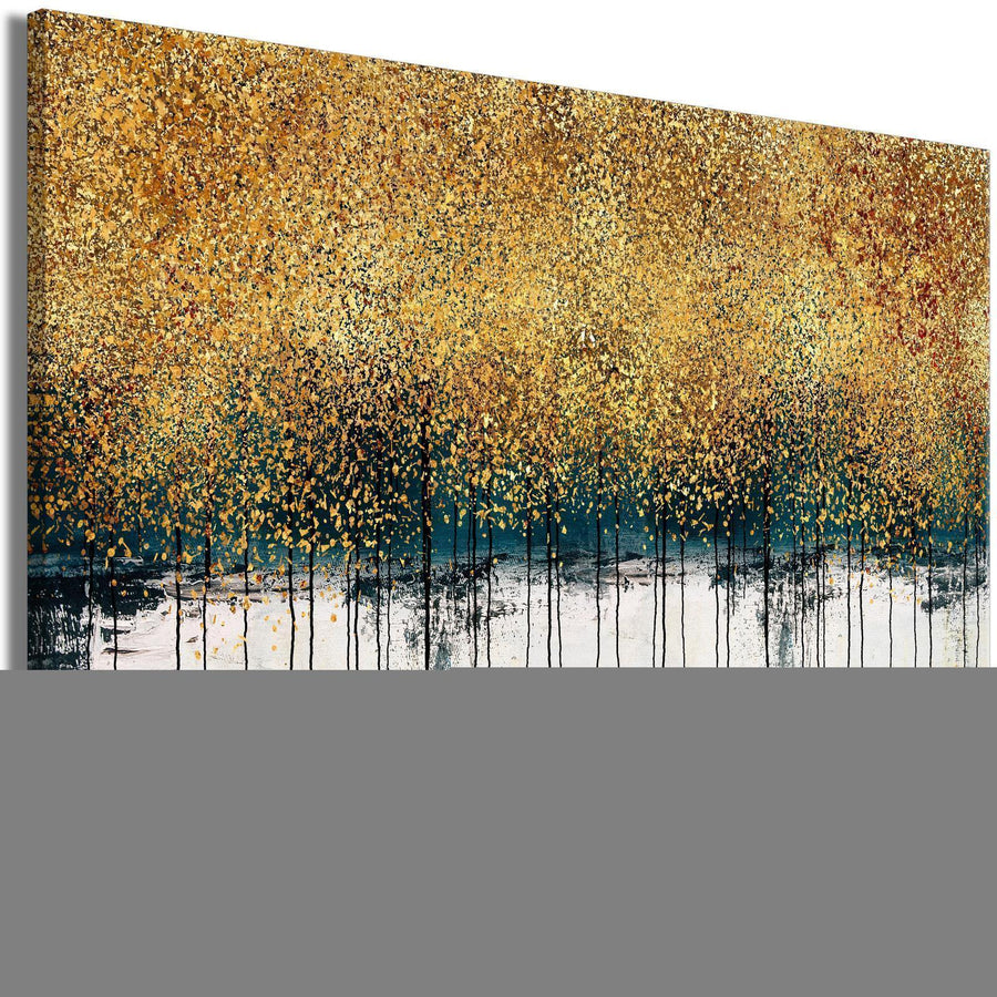 Leinwandbild - Gilded Nature (1 Part) Wide Artgeist