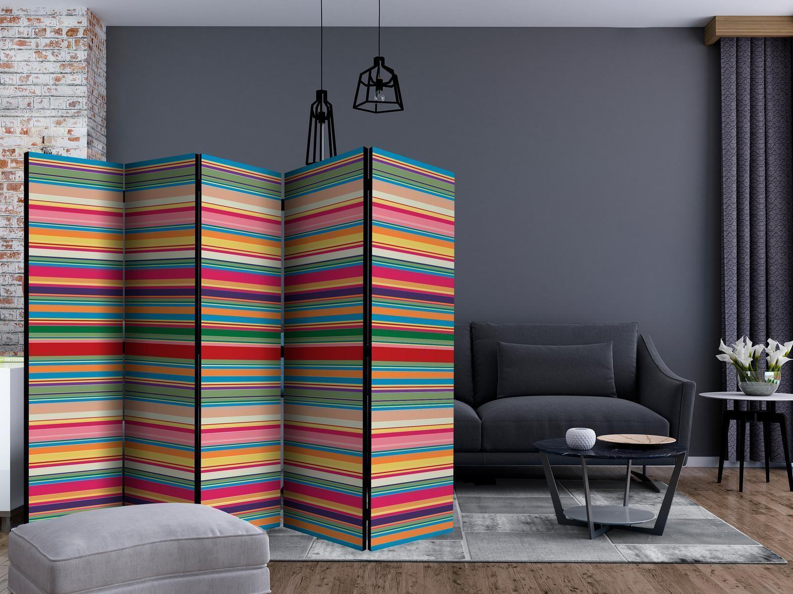 Paravent - Subdued stripes II Artgeist