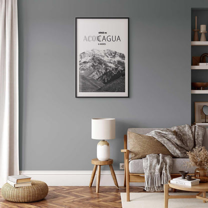 Poster - The majestic peak of Aconcagua mountain crown mountain landscape