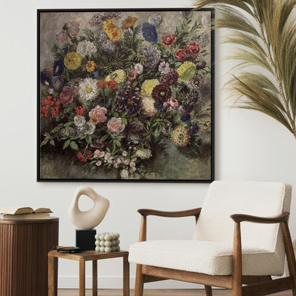 Leinwandbild - Eugène Delacroix – Bouquet of Flowers